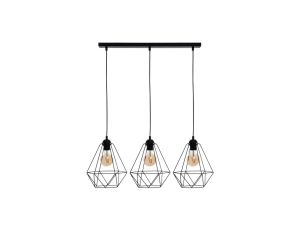 Lampa wisząca BASKET BLACK 3xE27 MLP7215 Milagro