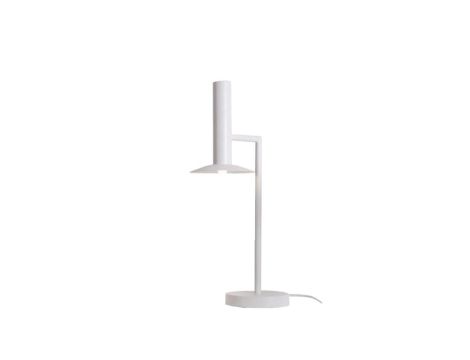 Minimalistyczna metalowa lampka biurkowa HAT do loftowych wnętrz LP-1661/1T WH Light Prestige