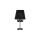 Lampka nocna klasyczna z czarnym kloszem do pomieszczeń glamour LP-5005/1TS czarna Light Prestige