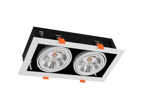 Oprawa Podtynkowa Plaza 2xGU10 AR111 Biała ML4741 Milagro