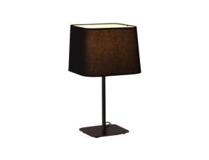 Lampka nocna MARBELLA czarna na gwint E27 z kloszem LP-332/1T BK Light Prestige