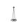 Lampa wisząca Punto z 7 grafitowymi koszami do jadalni na E14 LP-22872/7P grafit Light Prestige