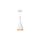 Lampa wisząca Garda biała o smukłym kielichowym kształcie LP-42011/1P BIAŁY Light Prestige