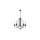 Loftowy dekoracyjny żyrandol do salonu czarny 5xE27 LP-6704/5P Light Prestige