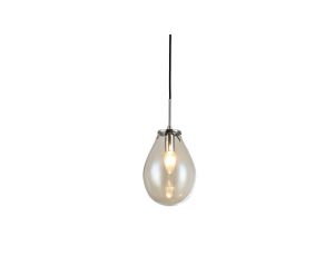 Lampa wisząca FONDI zwis z szklanym kloszem w kształcie łezki LP-1214/1P Light Prestige
