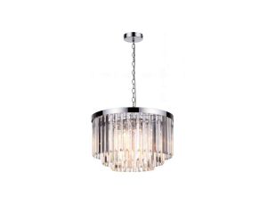 Lampa wisząca kryształowa z kaskadowymi kloszem VETRO do salonu LP-2910/5P Light Prestige