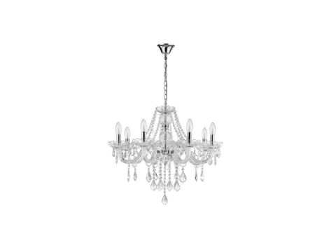 Żyrandol do salonu w stylu glamour z serii CRISTALLO 8xE14 LP-2940/8P Light Prestige