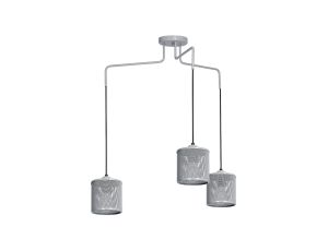 Lampa wisząca LOUISE GREY 3xE27 MLP645 Milagro