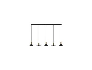 Lampa wisząca HERMANOS V BLACK/SOLID BRASS 8032 Nowodvorski Lighting