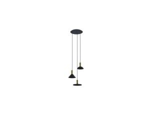 Lampa wisząca HERMANOS III BLACK/SOLID BRASS 8030 Nowodvorski Lighting