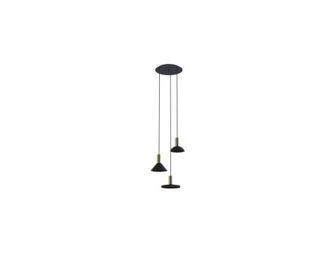 Lampa wisząca HERMANOS III BLACK/SOLID BRASS 8030 Nowodvorski Lighting