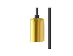 Przewód z oprawką 700cm CAMELEON CABLE E27 7 M BLACK/BRASS 8660 Nowodvorski