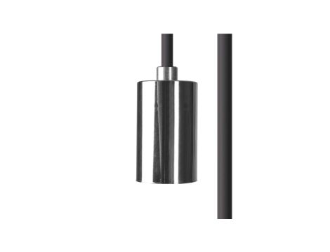 Przewód z oprawką 250cm CAMELEON CABLE E27 2,5 M BLACK/CHROME 8657 Nowodvorski