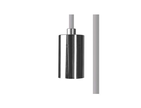 Przewód z oprawką 350cm CAMELEON CABLE E27 3,5 M WHITE/CHROME 8645 Nowodvorski