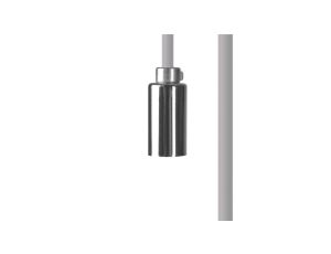 Przewód z oprawką 500cm CAMELEON CABLE G9 5 M WHITE/CHROME 8580 Nowodvorski