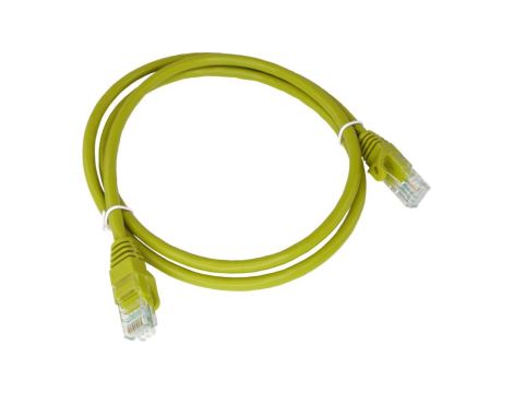 Patch-cord U/UTP kat.6 PVC 0.25m żółty KKU6ZOL0.25