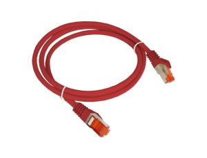 Patch-cord F/UTP kat.6 PVC 3.0m czerwony KKS6CZE3.0
