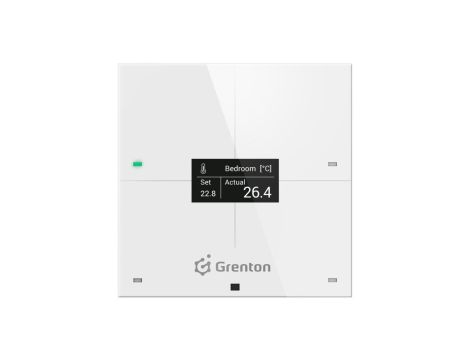 GRENTON SMART PANEL 4B, OLED, BIAŁY, TF-Bus, SPS-204-T-02