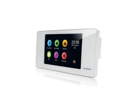 Odtwarzacz ścienny DSPPA, radio internetowe/AUX/MP3, 2x20W, ekran dotykowy, biały DM836IIW