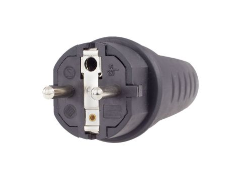 Wtyczka gumowa 16A 230V z/u IP44 STANDARD