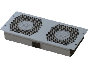 Panel 2x wentylator RACK 19 podsufitowy szary TOTEN