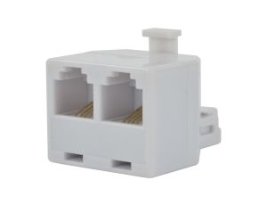 Rozdzielacz telefoniczny RJ11 6P4C 1wtyk / 2gniazda kat.3