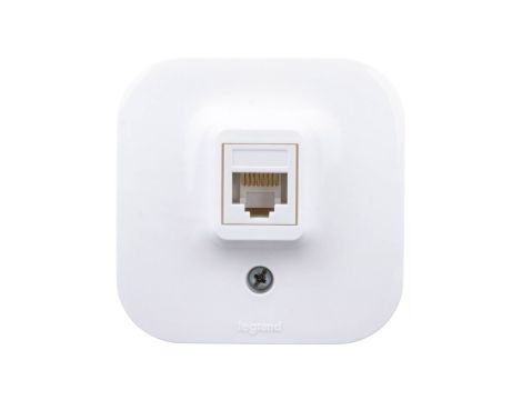 FORIX Gniazdo komputerowe pojedyncze RJ45 kat.5e UTP białe 782424