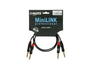 KLOTZ Kabel Audio 2x Jack 6,3mm Mono (wtyk) / 2x Jack 6,3mm Mono (wtyk) 1,5m