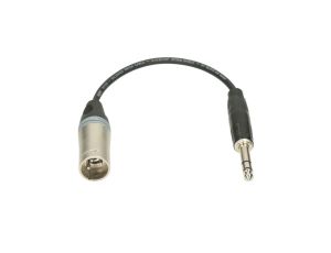 KLOTZ Przejściówka XLR 3-pin (wtyk) / Jack 6,3mm Stereo (wtyk) 0,2m