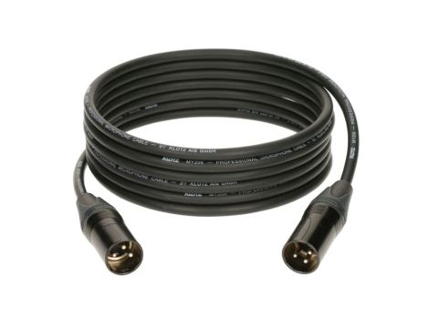 KLOTZ Kabel mikrofonowy adapter XLR 3-pin (wtyk / wtyk) na złączach Neutrik 3m