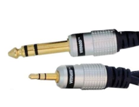 VITALCO MK68 Kabel Audio mini Jack 3,5mm Stereo (wtyk) / Jack 6,3mm Stereo (wtyk) 1,5m