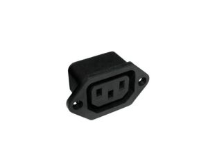 Gniazdo zasilające IEC320 C13 złącze komputerowe (żeńskie) 2P+Z 230V 10A montaż do obudowy