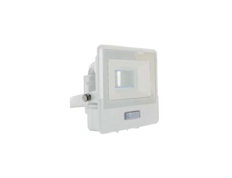 Projektor LED z czujnikiem ruchu 10W 735lm 6500K Dioda SAMSUNG IP65 Biały 5 Lat Gwarancji 20270