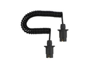 Przewód spiralny QLY-s kabel do przyczepy zakończony plastikowymi wtykami 7-pin 12V 3m