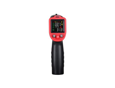 Pirometr WT323C bezdotykowy termometr laserowy -50  +650C z regulacją emisyjności, kolorowym wyświetlaczem LCD i termoparą typu