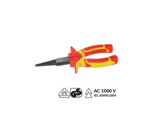 Szczypce okrągłe elektrotechniczne 160mm VDE 1000V n-vde11