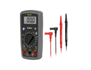 Miernik uniwersalny z funkcją testu baterii multimetr cyfrowy z wyświetlaczem LCD REBEL RB-30D