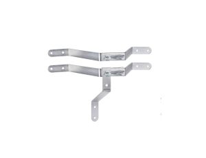 Uchwyt masztu 250mm, z cybantami M8, stal, ocynk Extralink K250