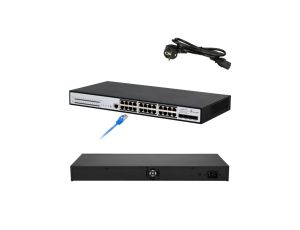 Switch PoE 24x RJ45 1000Mb/s PoE, 4x SFP+, L3, zarządzalny, 370W Extralink Chiron Pro