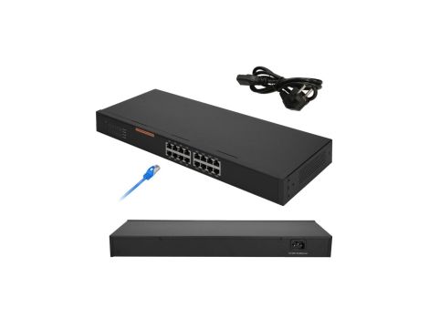 Switch 16x 10/100Mb/s, Obudowa Desktop Extralink HEXON