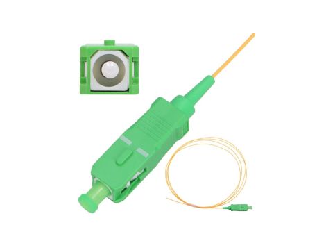 Pigtail PVC, Jednomodowy, 900um G.652D 1m Extralink SC/APC