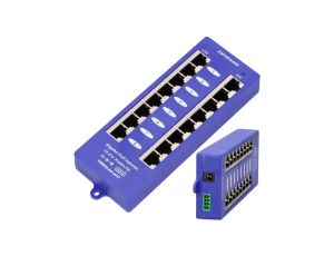 Gigabit PoE Injector 8x 1000Mb/s RJ45, Mode B Extralink 8 Portowy