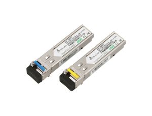 Moduł SFP WDM 1,25Gbps, 1310/1550nm, single mode, 20km, LC, DOM, para, dedykowane dla HP/Aruba Extralink SFP 1.25G