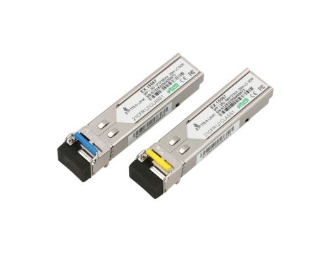 Moduł SFP WDM 1,25Gbps, 1310/1550nm, single mode, 20km, LC, DOM, para, dedykowane dla HP/Aruba Extralink SFP 1.25G