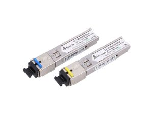 Moduł SFP WDM 1,25Gbps, 1310/1550nm, single mode, 3km, SC, DOM, para Extralink SFP 1.25G