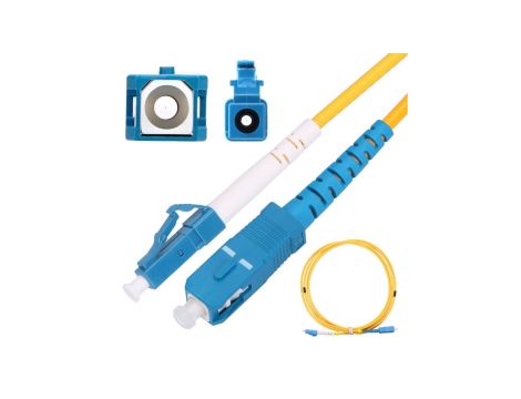 Patchcord Jednomodowy, Simplex, G652D, 3mm, 3m Extralink LC/UPC-SC/UPC