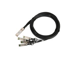 Kabel QSFP+ DAC, 40Gbps do 4x 10Gbps 3m, 30AWG Extralink QSFP+ DAC