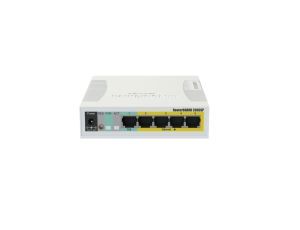 Switch CSS106-1G-4P-1S, 5x RJ45 1000Mb/s, 1x SFP, 4x Passive PoE MikroTik RB260GSP