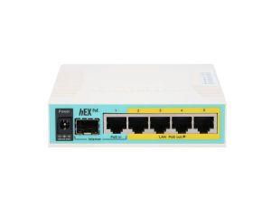 Router 5x RJ45 1000Mb/s, 1x SFP, 1x USB MikroTik hEX PoE