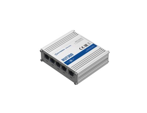 Przemysłowy Router 5x RJ45 100Mb/s, 1x USB, Passive PoE Teltonika RUT300